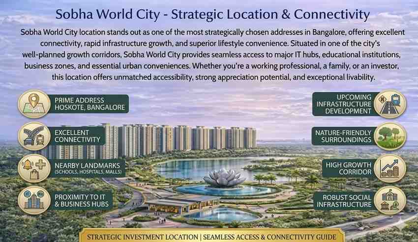 Sobha World City Location Highlights